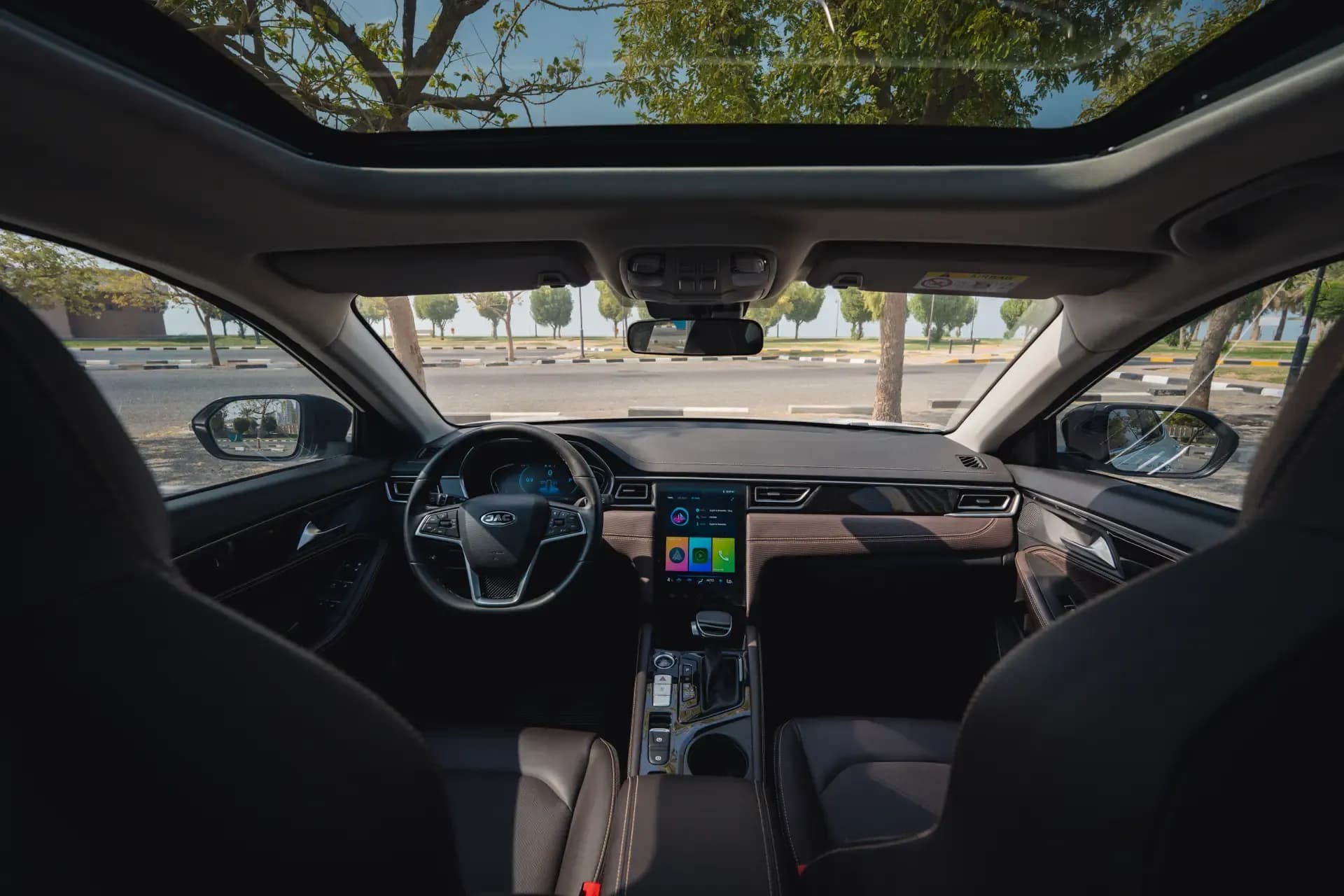 Relaxed space with ambient lighting